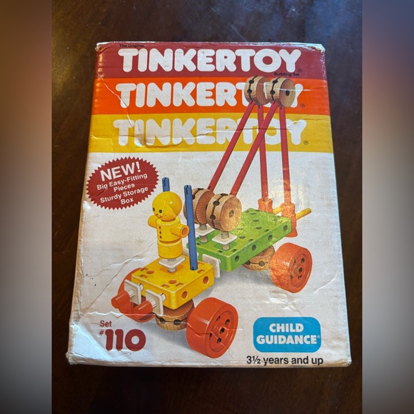 Vintage Tinkertoy Set #110 - Picture 1 of 3